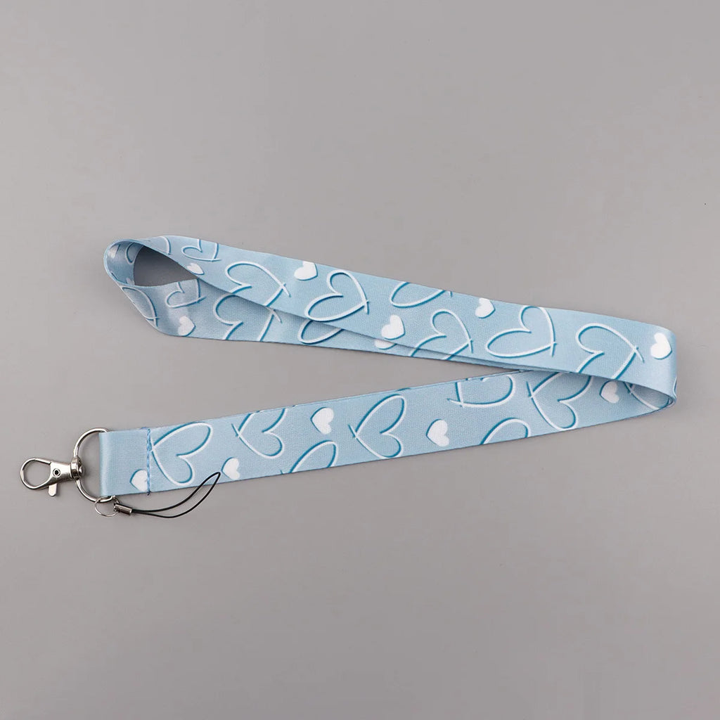 Heart Credential Holder Minimalist Style Lanyards for Key Neck Strap For Card Badge Gym Keychain Keyring Accessories Gifts