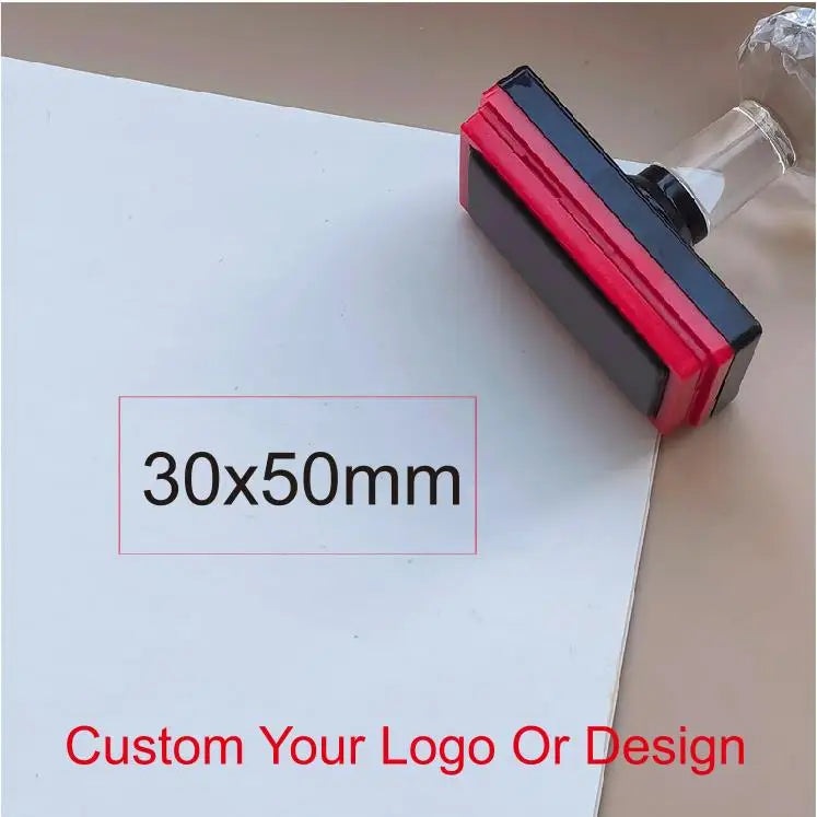 Personalized Logo and Text Self Inking Stamp Custom Your Own Design Company Logo Customized Photosensitive Seal Ink Stamp