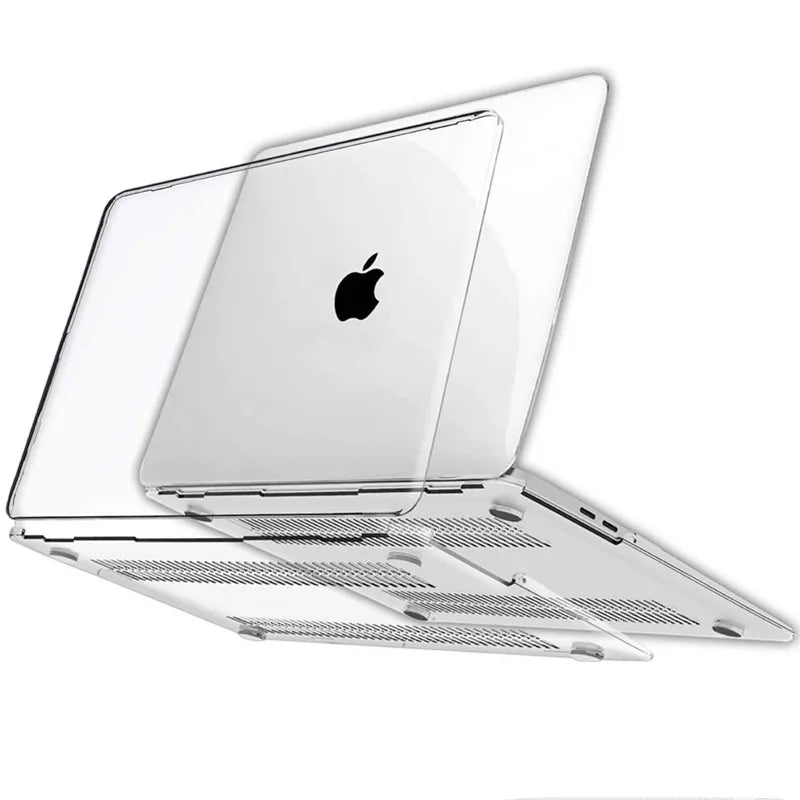 Crystal Clear Laptop Case for Macbook Neo 2026 Air 13.6 M4 15 M3 Hard Cover for Mac Book Pro 13 16 M1 M2 14 Sleeve Accessories