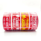 250pcs Fragile Stickers Roll Fragile or Bend Handle with Care 2.5cm*4.5cm Shipping Label Packaging Remind Label Thank You Sticke