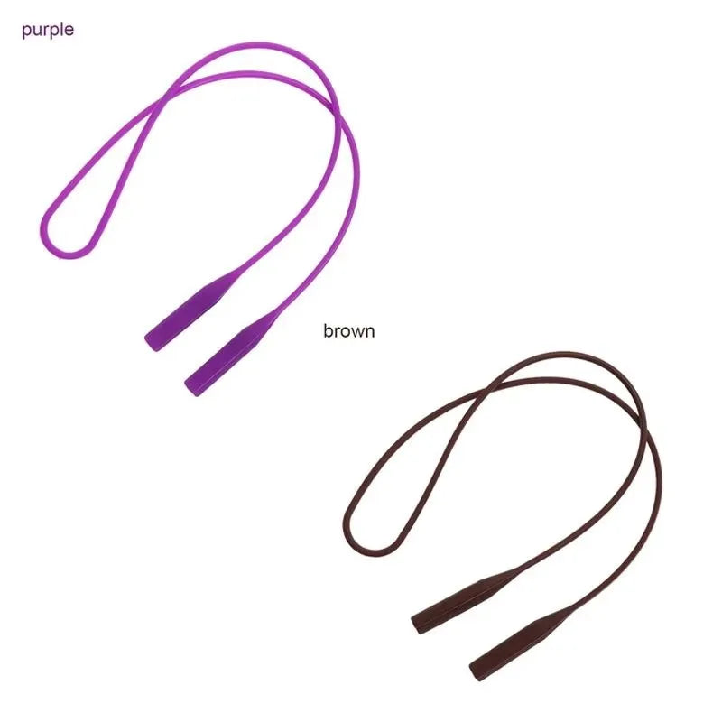 Viewirng Adjustable Silicone Eyeglasses Straps Sunglasses String Ropes Glasses Chain Sports Band Holder Elastic Anti Slip Cords