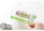 Stackable Tape Dispenser Transparent Design Tape Holder Creative Washi Tape Cutter Stationery School Supplies Office Supplies