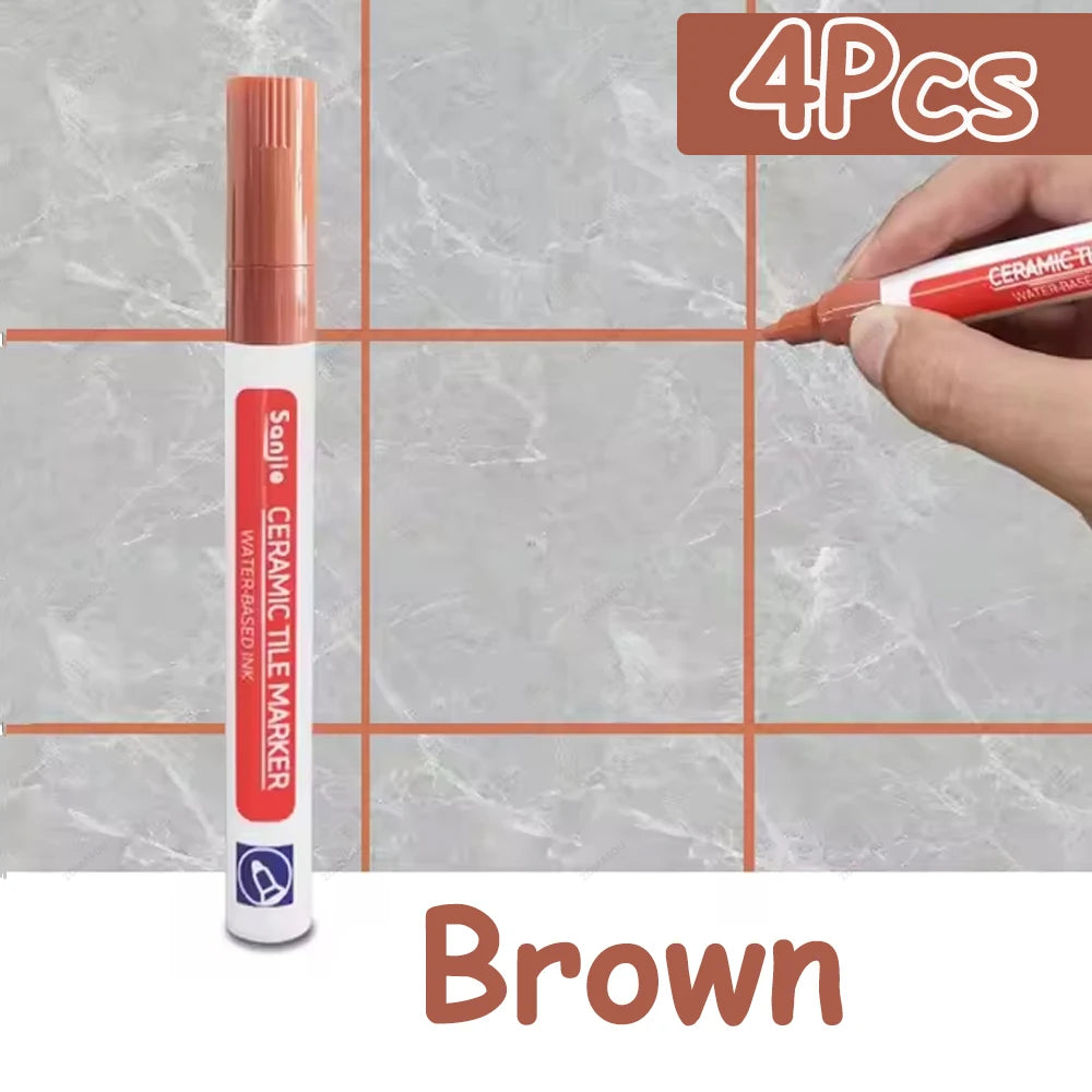 1-10Pcs 10 Colors Waterproof Tile Floor Marker Pen Wall Grout Pen for Kitchen Bathroom Ceramic Seam Paint Gap Repair Tools
