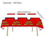 1pcs Pikachu Poké Ball Party Tablecloth Birthday Party Decoration Plastic Table Cover Tableware Baby Shower Supplies