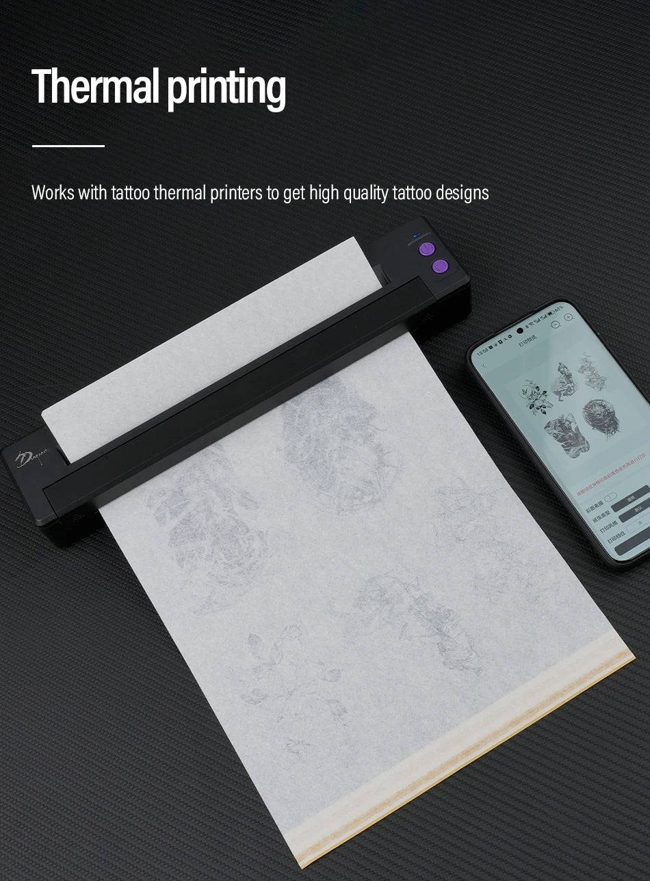 20/100pcs Tattoo Transfer Paper Carbon Thermal Stencil 4 Layered Sheet Tattoo Paper Copy Paper Tracing Paper for Tattoo Supplies