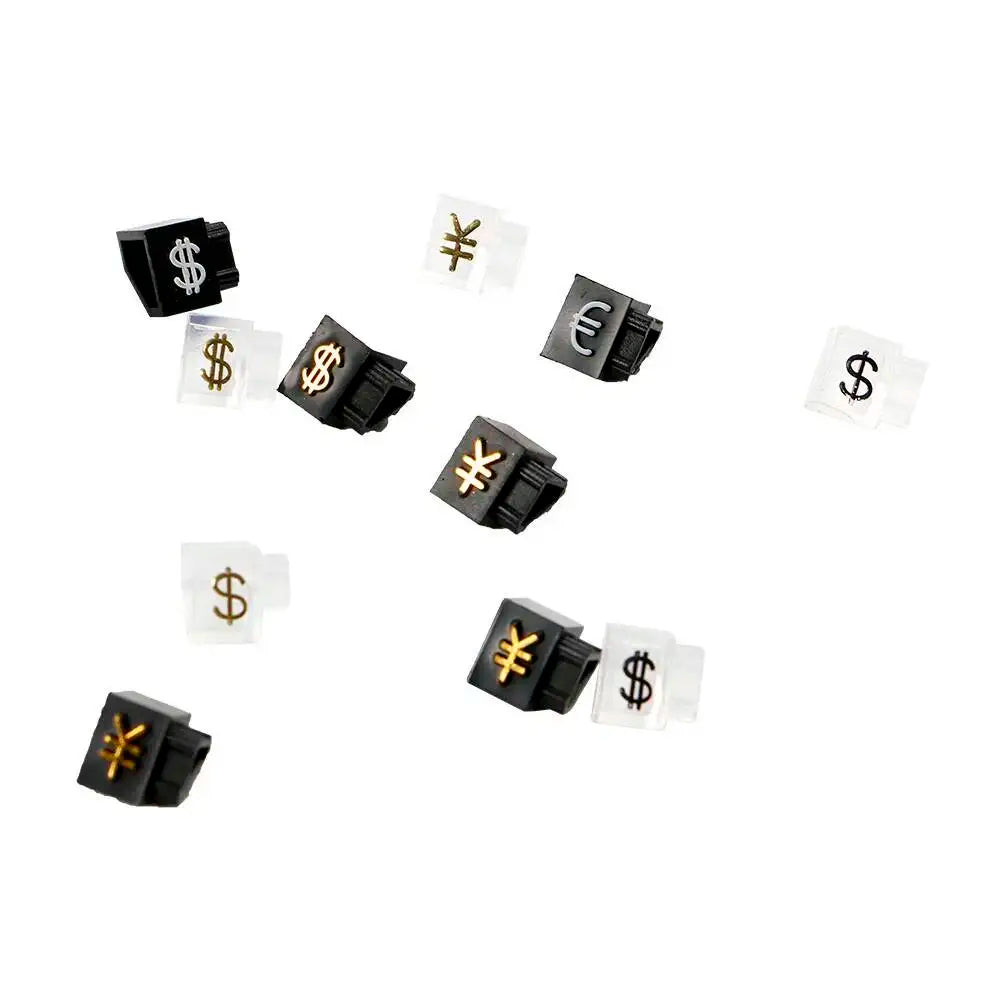 10pcs 9x6mm Adjustable Dollars Number Stand Watch Labels Cube Price Tags