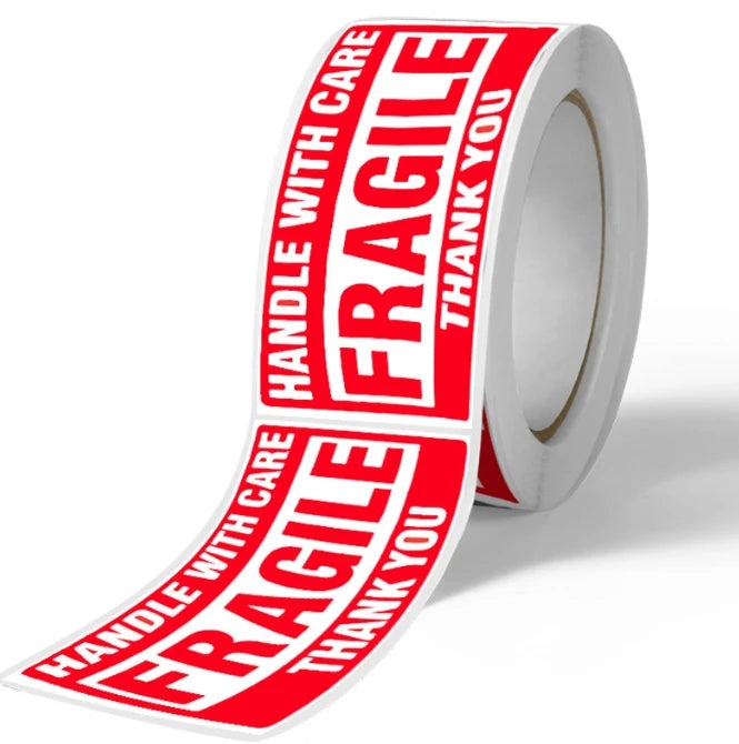 250Pcs/roll  Fragile Warning Sticker Care Shipping Special Tag Useful Shipping Express Label Handle With Care Keep