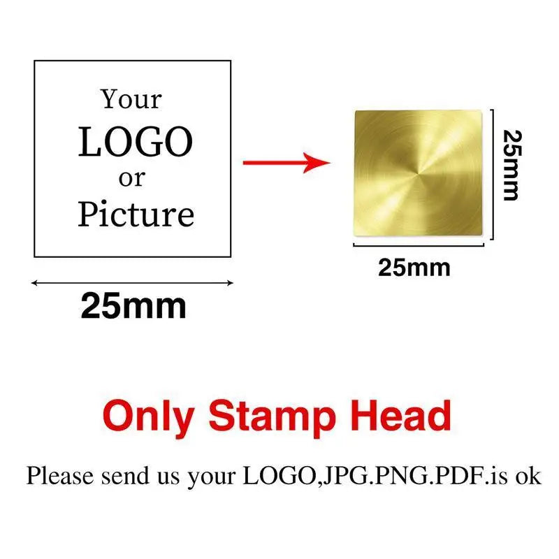 Custom Stamps Personalized Logo Metal Stamps Custom Wax Seals Stamps Customize Your Own Logo Gift Stamps Invitation Stamps
