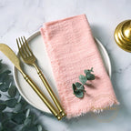 10pcs Napkins 41x41cm Cotton Cloth Gauze Retro Burr Rustic Towel Dining Place Mats Wedding Party Linen Fabric Table Decoration