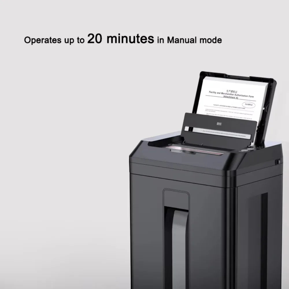 Broyeur De Papier P-5 200 Sheets Waste Paper Shredder P5 Normal Size 2*10mm Auto Feed Electricity Powered Comet Z-500 Office 22L