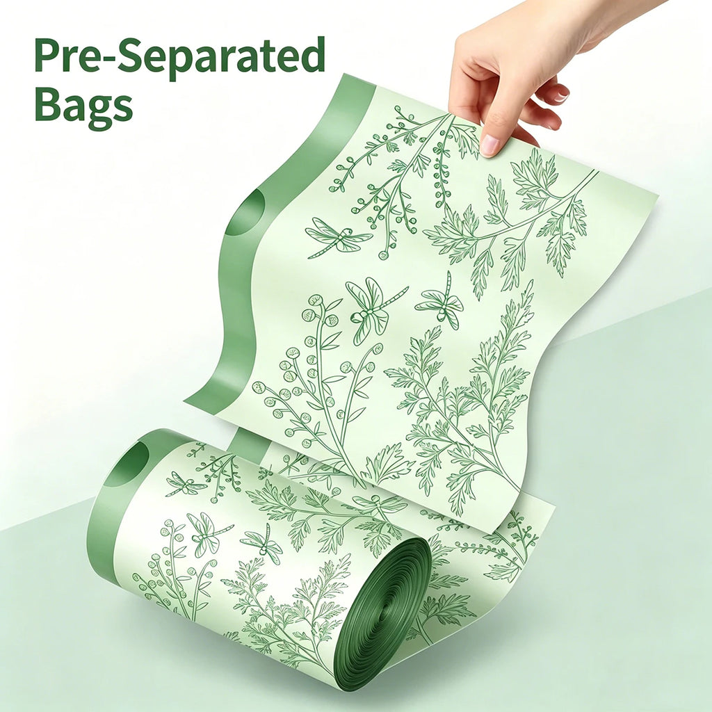 35pcs Trash Bag 4Gallon/15L for Bathroom 47*50cm
