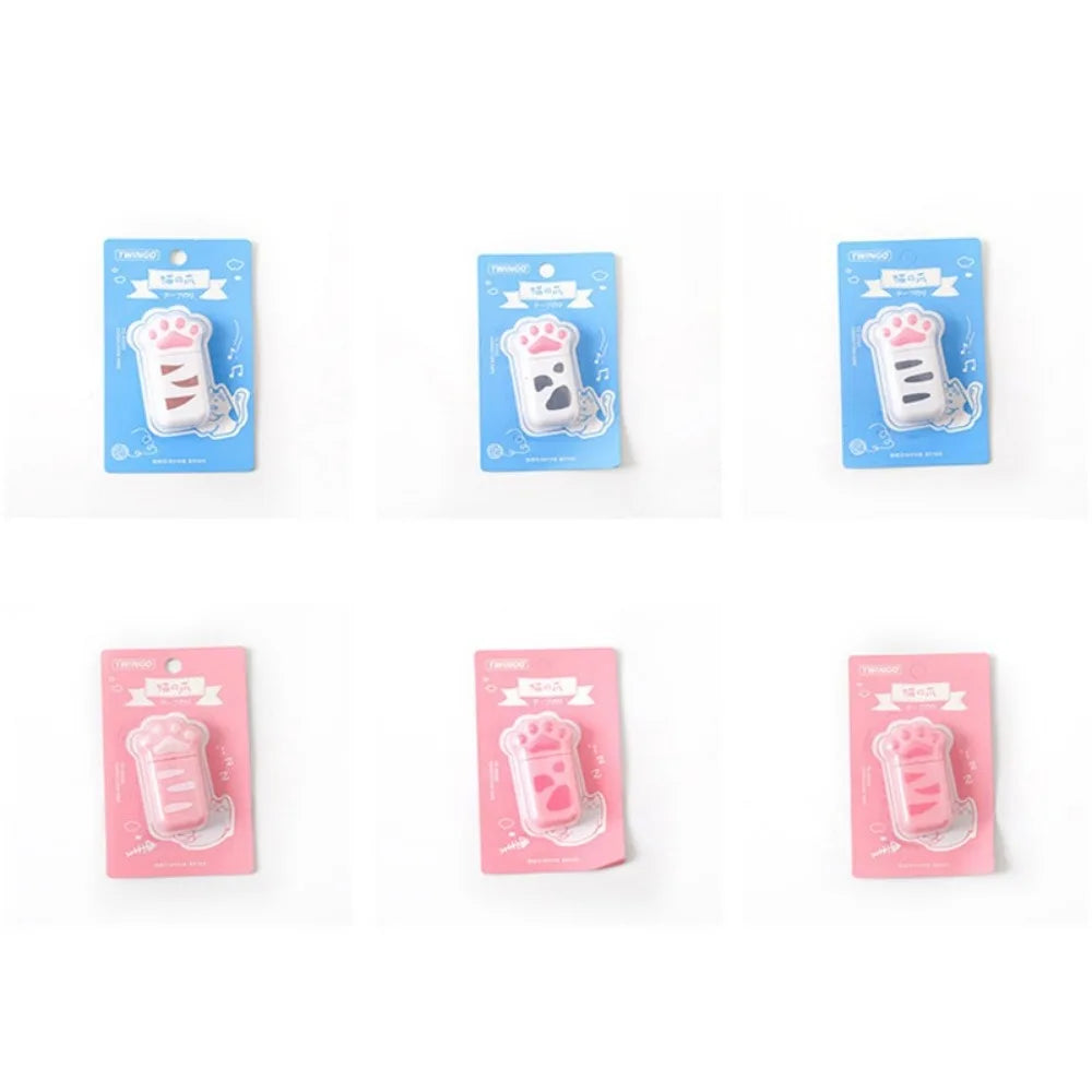 Cartoon Cute Cat Claw Correction Tape PET Opaque Student Correction Tape Student Stationery, School Office Supplies