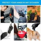 Disposable Nitrile Black Latex Gloves Cooking Wash Cycling Glove Household Antistatic Cleaning Gloves Hairdressing Nail Art Tool