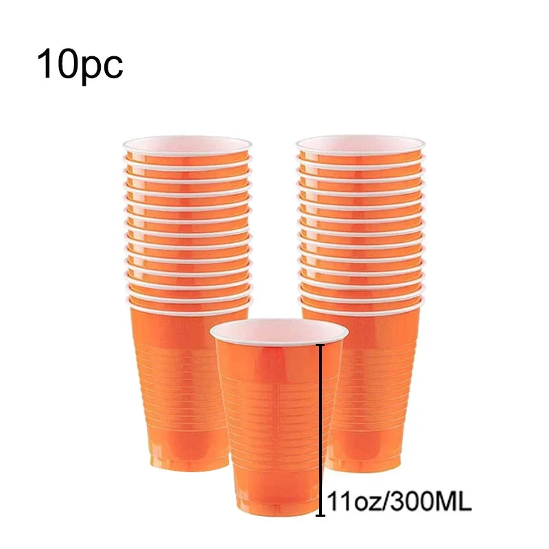 Disposable Tableware Party Supplies Disposable Plastic Cups For Wedding Celebration Holiday Kids Birthday Party Baby Shower