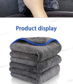 SEAMETAL Thicken Car Cleaning Towel 1200GSM Super-Absorption Microfiber Washing Towel Ultra-Soft Scratch-Free Car Drying Cloth