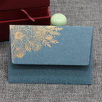 10pcs/special Paper Card Hot Stamping Invitation Letter Envelope, Pearl Paper Packaging Thick Envelope