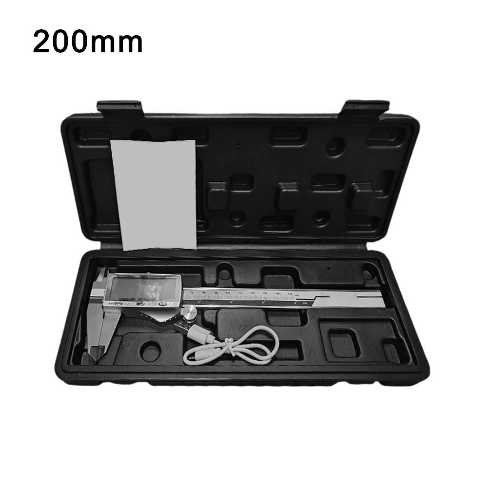 Digital Caliper Rechargeable Vernier Measuring Tool High-Precision 0.01mm Stainless Steel Depth Gauge For Jewelry