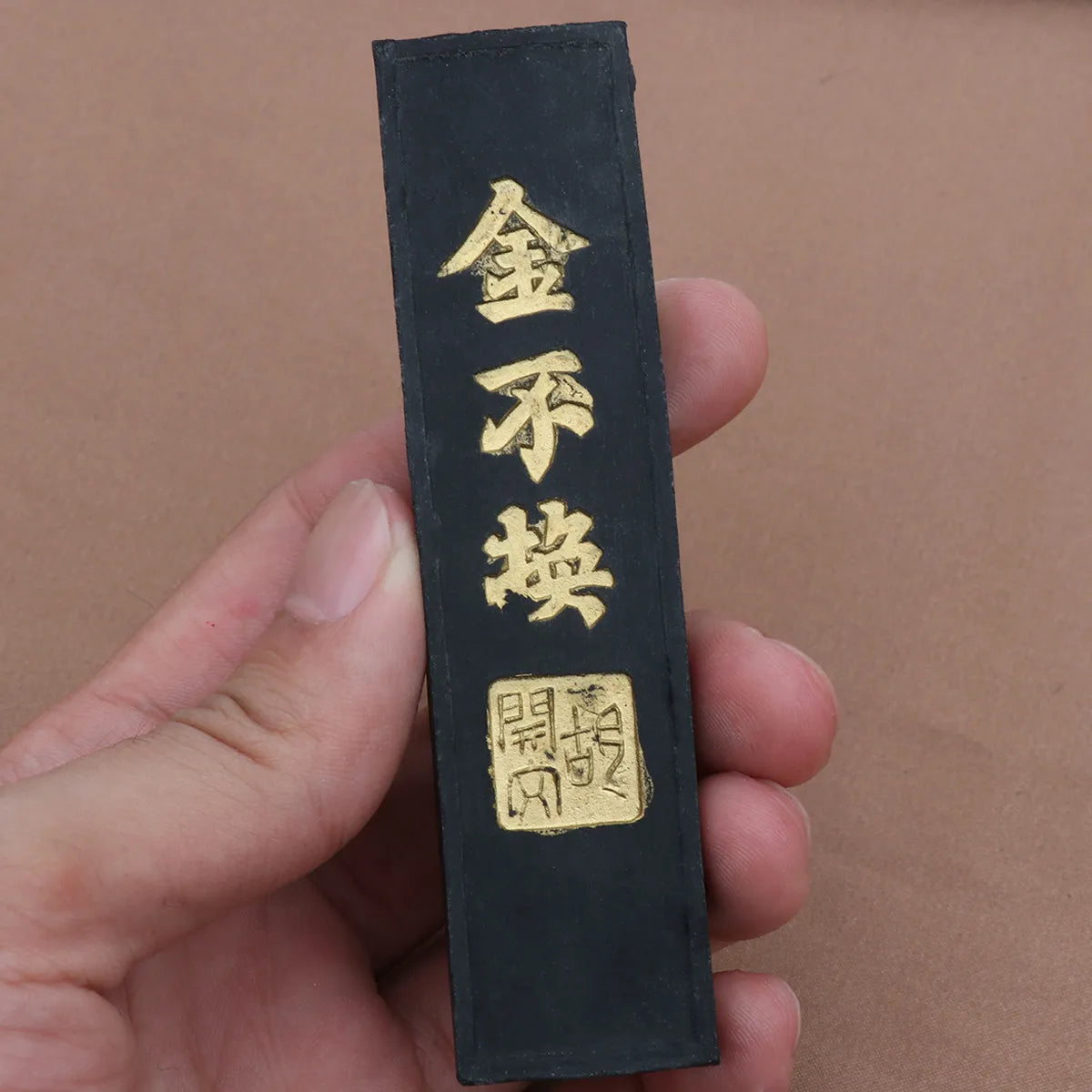 Beginner Friendly Chinese Calligraphy Ink Stone Handcrafted Natural Stone with Even Grinding Surface Suitable for Ink Stick Use