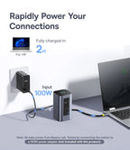 Baseus 12-in-1 USB C HUB to HDMI 4K@60Hz Dual Display USB 3.2 Adapter with RJ45 SD TF PD 100W Docking Station for Window Mac Hub