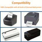 700pcs 50X30mm Perforated Direct Thermal Labels Ink-Free Barcode Stickers for Shipping Address Inventory Desktop Label Printer