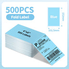 Phomemo 241BT 246S Thermal Label Printer Paper 100x150mm Fan-Fold Labels Shipping Supplies for Package Adress Business