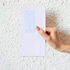 50Pcs Peel Seal Security Envelopes Left Window Self-Sealing Confidential Document Mailing Business Letters Invoices Stationery