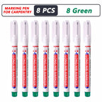 iLMH 4-40Pcs Deep Hole Long Nib Head Marker For Metal Perforating Pen Waterproof Bathroom Woodworking Decor Multi-Purpose Tool