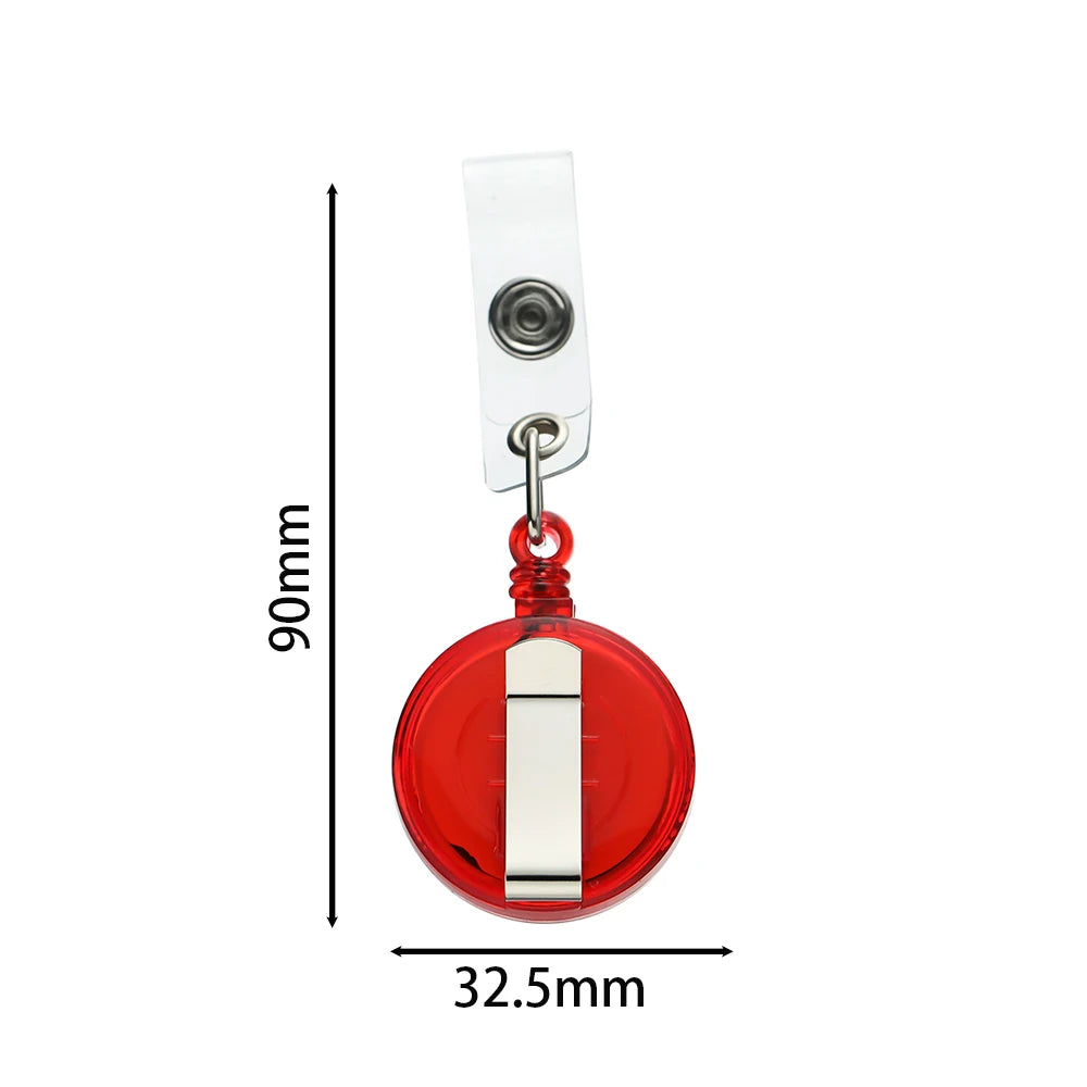 Retractable Steel Cord Pull Reel Keychains Spring Buckle Clasp Wire Rope Key Ring Recoil ID Card Holder Key Chain Multiple Tools