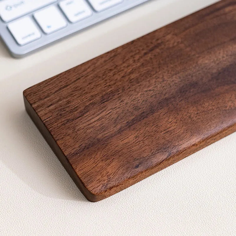 Walnut Wood Palm Rest Custom Soild Wood Mouse Rest Mechanical Keyboard Wrist Rest Accessories AntiSlip Stickers WoodenPalm Stree