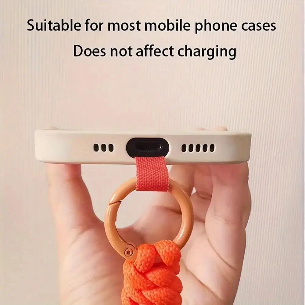 1Pc Cute Mobile Phone Lanyard Decoration DYM Can Be Carried Twist Rope Anti-loss Pendant Fashion Strong Wrist Short Straps Band