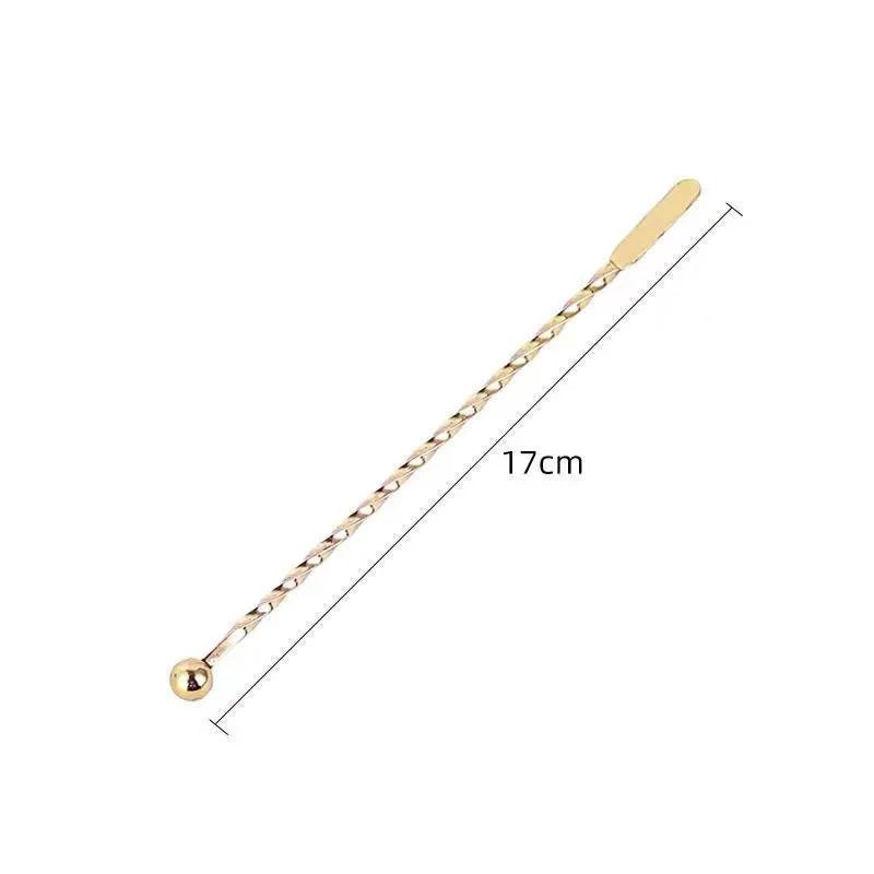 Stainless Steel Cocktail Drink Mixer Bar Stirring Mixing Sticks Muddler Ladle Stirrer Swizzle Sticks Coffee Stirring Sticks