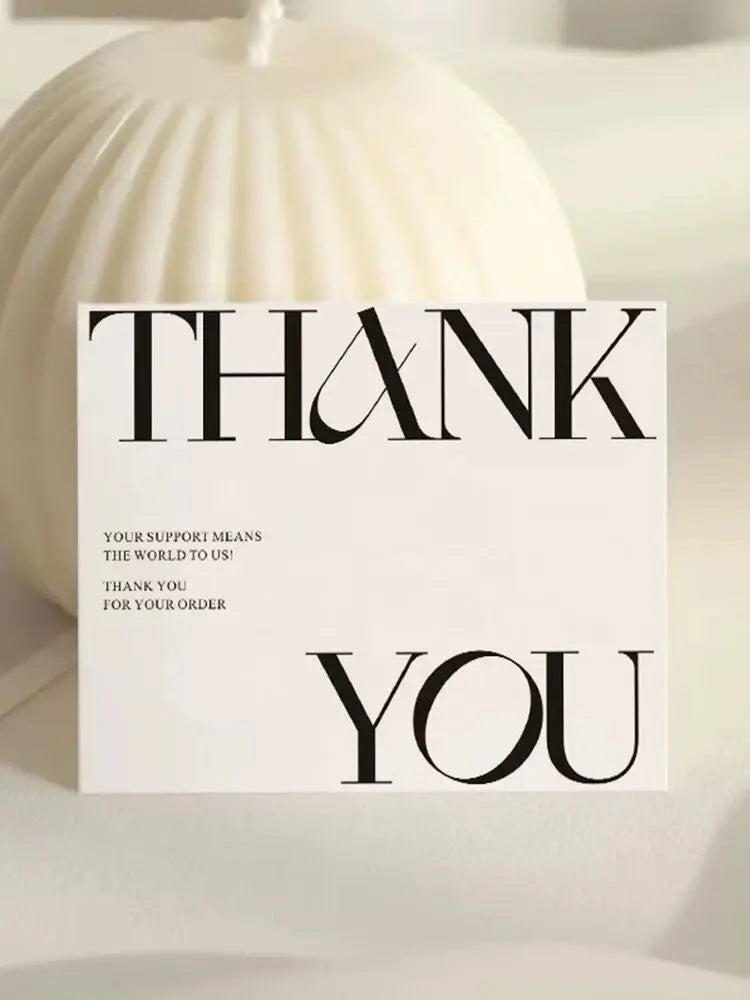 Custom Thank You Card Personalized Business Logo Design Print Wedding Invitation Photo Postcard Happy Birthday Gift Decoration