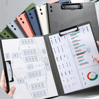 A4 File Folders Clipboard Writing Pad Memo Clip Board Double Clips Test Paper Storage Organizer For School Stationary Supplies