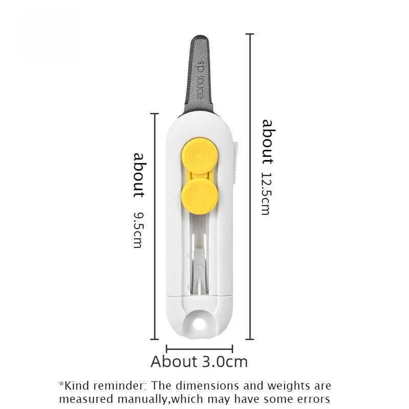 Portable Magnetic Utility Knife Mini Box Opener Letter Cutter Paper Cutting Tool Safety Retractable School Office Stationery