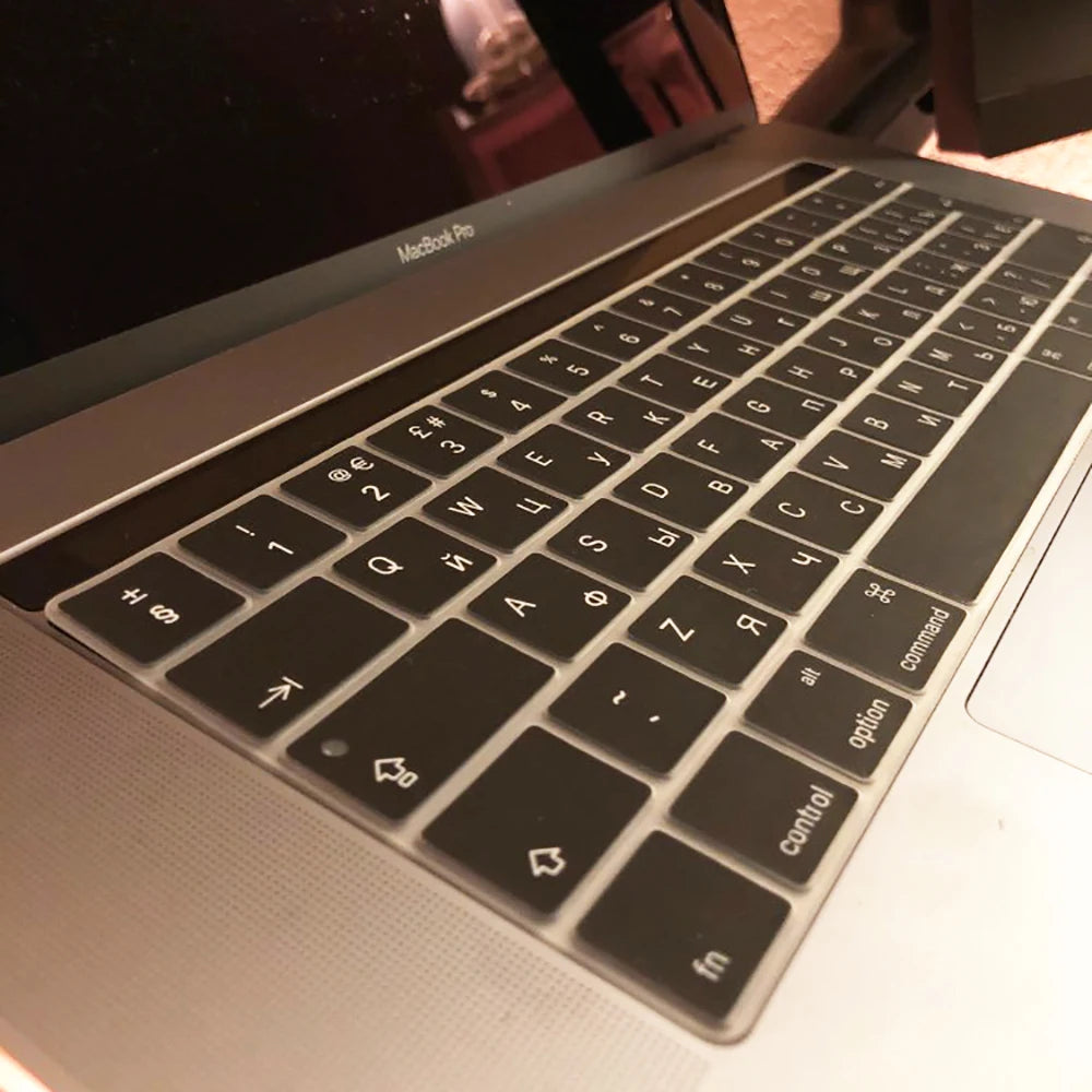 Russian Silicone Keyboard Cover Protector for Macbook Air13/12/15/16Pro Touchbar A2992/A3113/A2941/A1990/A3114/A2289A2337/A2141