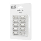 Nusign Paper Clip Silver Color Metal Document Binding Note Clips Bookmark Office Supplies