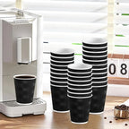 25/50PCS Disposable Corrugated Paper Cups Double-layered Coffee Hot Tea Milk Beverage Paper Cups Party Drinking Accessorie
