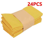 Table Cloth Napkins Durable Polyester Thicken Placemat Reusable for Kitchen Dining  Wedding Decoration 16inch*16inch