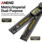 ANENG RC02 Digital Gauge Angle Goniometer Electronic Protractor Smart Inclinometer Angle Woodworking Tool Angle Finde 360°