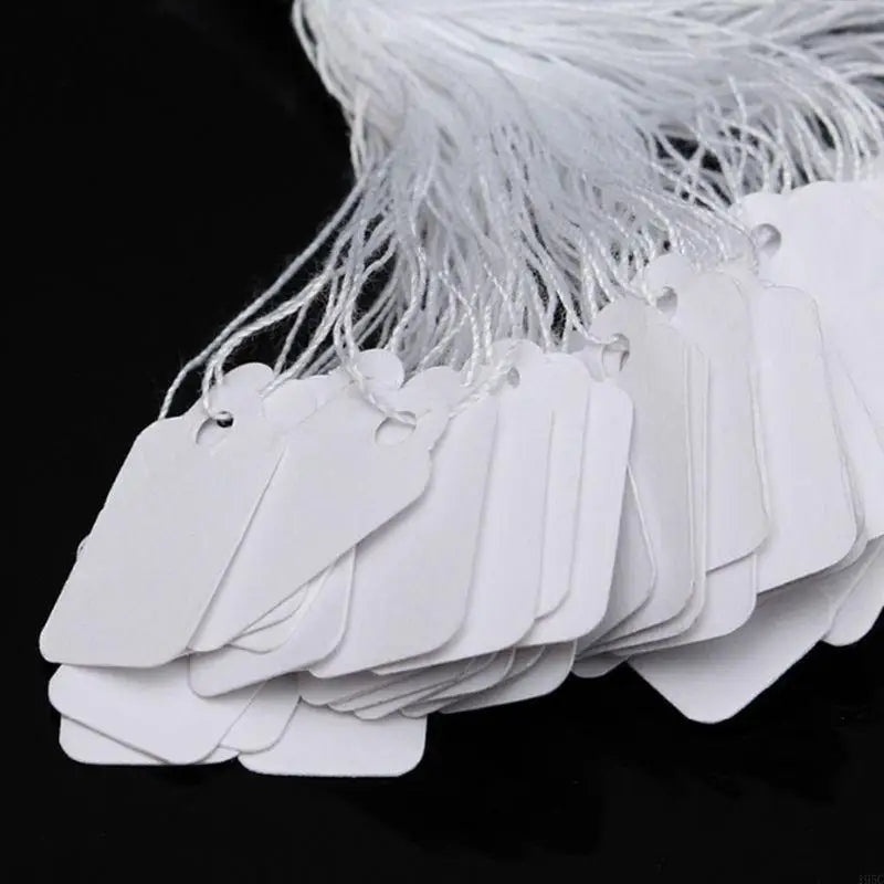 195C 500 Pcs Small Blank Writable Paper Price Marking Tag Label Gift Clothing Display