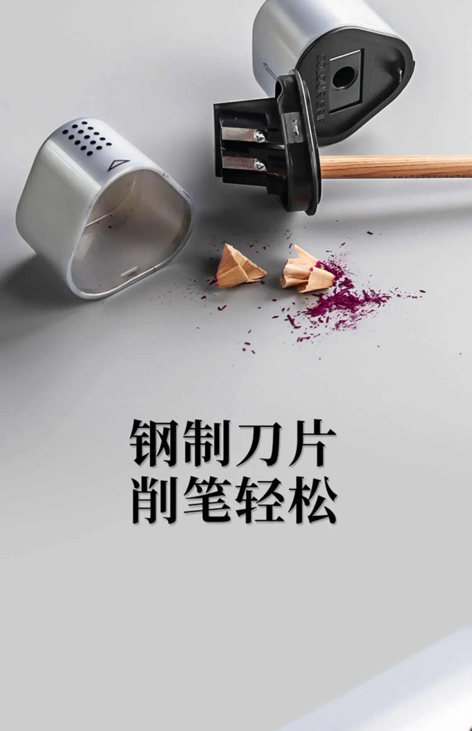 Faber-Castell Grip Trio 3-in-1 Artist Pencil Sharpener Manual Handheld Sharpener for Colored Pencil, Jumbo and Graphite Pencils