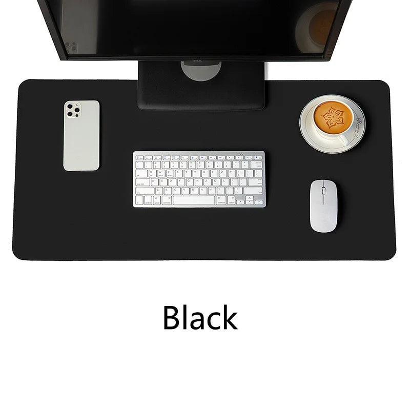 Portable Mouse pad large Gaming Waterproof Non-slip PU Leather Suede Desk Mat Computer Keyboard desk pad Mats white mousepad