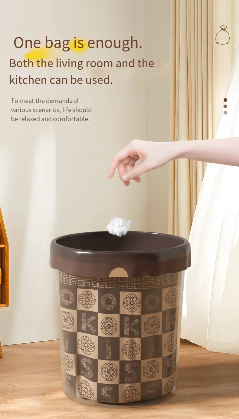 30/roll Drawstring Garbage Bags, Leak Proof Garbage Bags Can Be Used for Kitchen, Living Room, Office, Dining Room, Etc