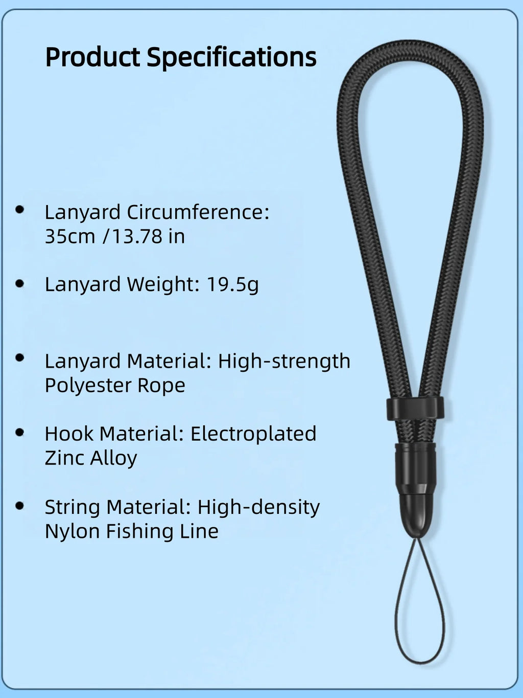 Multifunctional Mobile Phone Strap Bullet Shaped Phone Case Short Rope Adjustable Length Lanyard for Earphones and U-disk