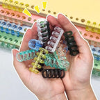 10Pcs Binding Spines Snap Split Binder Rings Learning Cards A4 A5 A6 Notebook Loose Leaf Stationery Office Supplies Plastic