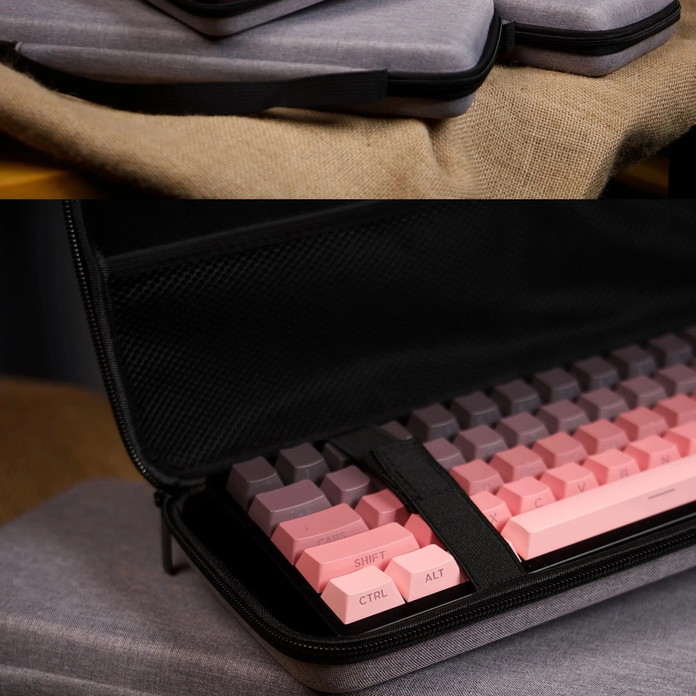 Keyboard Organizer Hard Case Keyboard Storage Bag Dustproof Protective Box 60 68 87 98 100 104 108 Mechanical Keyboard