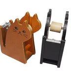 Whale Design Ergonomic Tape Holder For Office Home School Wooden Tape Cutter Desktop Tape Dispenser Animal Shaped Squirrel