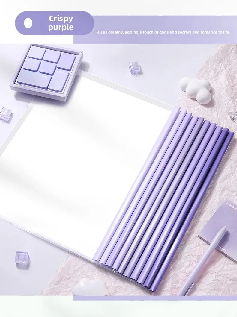 10pcs Transparent File Document Thicken Draw Rod A4 Folder Test Paper Storage Bag Clip Office Folder Organizer Office Supplies