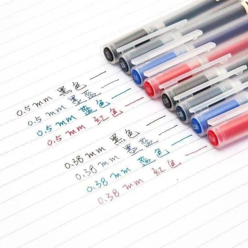 6/8Pcs/Set MUJIs Gel Pen Black/Red/Blue 0.38/0.5mm Ink Japan Color Pen Office School Ballpoint Pen Japanese Kawaii Stationery
