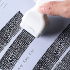 1PC Hand-held Rolling Garbled Security Stamp, Suitable for Express Unpacking and Personal Privacy Information Graffiti Stamp